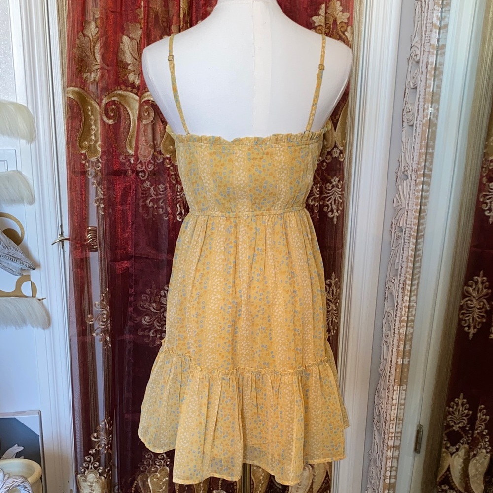 Japna Yellow Floral Mini Dress - Picture 11 of 15
